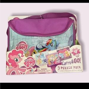 Hasbro My Little Pony Carry & Go 3 Puzzle Pack- 2013 Brand New still in Package